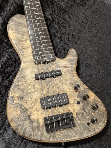 Sadowsky Custom Shop 24-Fret Single Cut Bass 5-string / Natural Transparent Satin