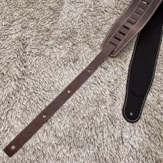 Warwick Teambuilt Genuine Leather Bass Strap Brown Silver Embossing_4