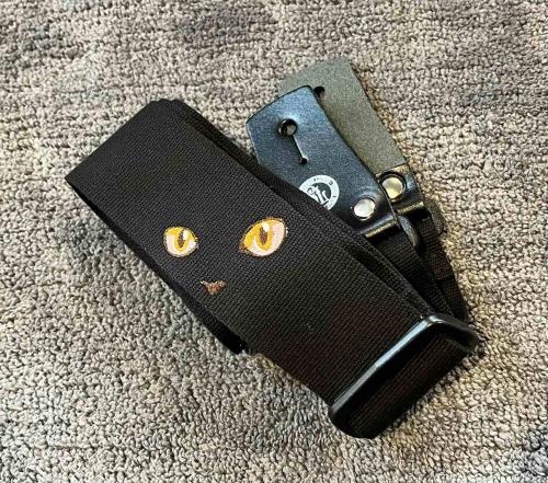 TENDER STRAP TS-2 AC ねこ トパーズ【ギターストラップ】【刺繍ストラップ】