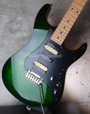 Suhr Standard Zebra PU / Half Matching HEAD /Lime Green Burst_3