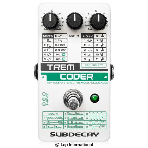 SUBDECAY TremCoder ステレオトレモロ/シーケンサー【オンラインストア限定】