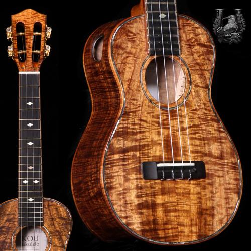 KOU ukulele Concert LN A model - Premium Curly koa -