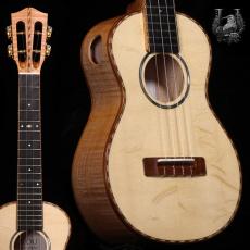 KOU ukulele Concert LN D model - Moon spruce / Curly Maple -