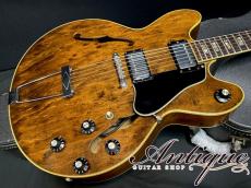 Gibson ES-150D 1973 Walnut /Full-Depth Round Double Cutaway w/Stickered Numbered PAF Virgin Solder & Full-Original except Knob EX++ "Amazing Tone"_4