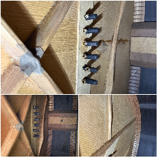 Martin 00-21 / Adirondack Spruce Top・Jacaranda Side and Back・Ebony Fingerboard and Pyramid Bridge・Slotted Head・Diamond and Square Inlay・Herrings bone Rosette・Jacaranda Binding【With Hard Case】1922年製_15