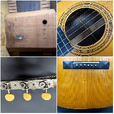 Martin 00-21 / Adirondack Spruce Top・Jacaranda Side and Back・Ebony Fingerboard and Pyramid Bridge・Slotted Head・Diamond and Square Inlay・Herrings bone Rosette・Jacaranda Binding【With Hard Case】1922年製_16