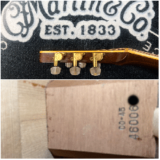 Martin 00-45 1985年製 / Solid Spruce Top・Solid Rosewood Side and Back・Slotted Head・Vertical Logo・Separate Peg・Hexagon Inlay・Style 45 Abalone Trim and Rosette・Ebony Fingerboard and Bridge・Black Pick guard_16