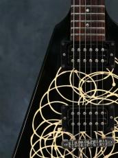 Gibson 1984 Designer Series Custom Graphics Flying V White_6