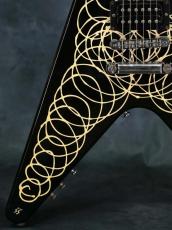 Gibson 1984 Designer Series Custom Graphics Flying V White_8