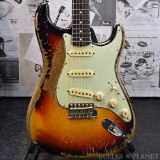 Fender Custom Shop MBS 1960 Stratocaster Ultimate Relic -Wide Red 3 Color Sunburst- by Jason Smith 2018USED!!