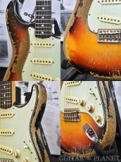 Fender Custom Shop MBS 1960 Stratocaster Ultimate Relic -Wide Red 3 Color Sunburst- by Jason Smith 2018USED!!_8