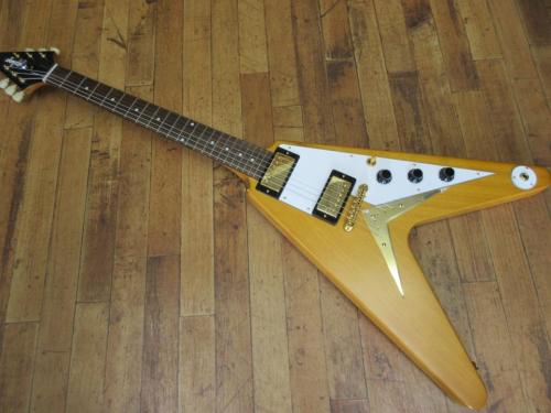 Epiphone 1958 Korina Flying V aged natural