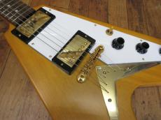 Epiphone 1958 Korina Flying V aged natural_2