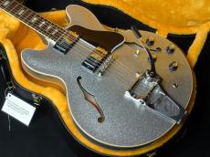 Gibson 1964 ES-335 Reissue Silver Sparkle Black Stinger w/Bigsby Gloss ☀️夏の売りつくしセール☀️_3