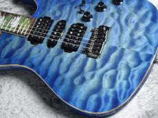 FREEDOM CUSTOM GUITAR RESEARCH Showcase Limited Hydra 24F Quilt Top/Alder Body/清流/Custom Inlay "睡蓮"【カスタム配線】_4