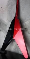 DEAN USA Custom Shop Michael Schenker Flying V Yin Yang / Black & Red Sparkle_2