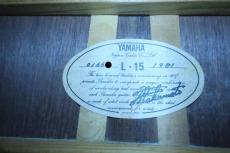 YAMAHA L-15 / Original Jumbo Body・Original TM-30G Peg・Solid Ezo SpruceTop・Solid Jacaranda Side and Back・Ebony Fingerboard・With Label Signature Terry Nakamoto【With Original Hard Case】1981年製_16