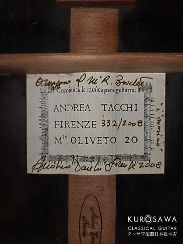 Andrea Tacchi  アンドレア・タッキ 2008年製 Omaggio a R. Bouchet ブーシェオマージュ【日本総本店2F 在庫品】