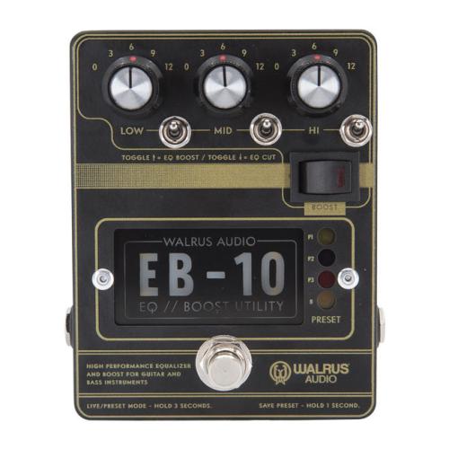 WALRUS AUDIO EB-10 WAL EB10 #B Matte Black プリアンプ/イコライザー/ブースター【オンラインストア限定】
