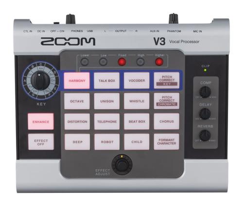 ZOOM V3 Volal Processor 【ボーカル用マルチエフェクター】