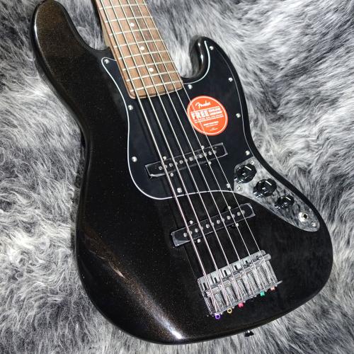 Squier Affinity Series Jazz Bass VI Black Metallic