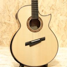 Pellerin Guitars Small Jumbo Cutaway Fanfret Adirondack Spruce/Quilted Maple