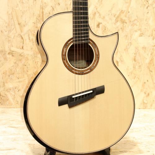 Pellerin Guitars Small Jumbo Cutaway Fanfret Adirondack Spruce/Quilted Maple