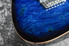 T's DST-Pro24 5A Waterfall Burl Maple Top Honduras Mahogany ~Trans Blue~_7