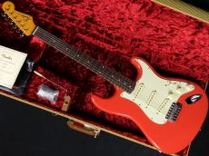 Fender Limited Edition American Vintage II '61 Stratocaster 3A Flame Maple Neck CS Pickups Fiesta Red_2