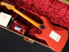 Fender Limited Edition American Vintage II '61 Stratocaster 3A Flame Maple Neck CS Pickups Fiesta Red_6