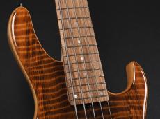 Sadowsky Metroline Special Edition 24-Fret Modern Bass 5st ML24 MS5 SE Curly Sinker Redwood ~Natural Transparent High Polish~_4