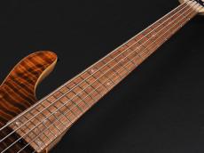 Sadowsky Metroline Special Edition 24-Fret Modern Bass 5st ML24 MS5 SE Curly Sinker Redwood ~Natural Transparent High Polish~_9