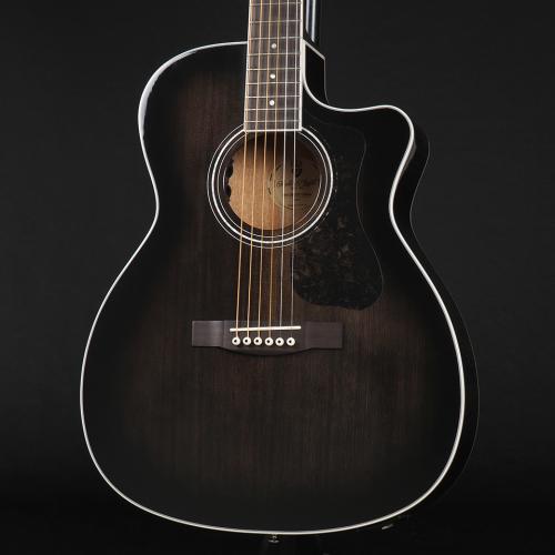 Guild OM-260CE Deluxe Flamed Mahogany TBB ~Transparent Black Burst~
