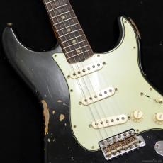 Fender Custom Shop 1960 Stratocaster Heavy Relic [Aged Black over 3-Tone Sunburst]_5