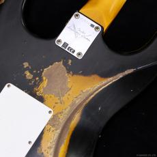 Fender Custom Shop 1960 Stratocaster Heavy Relic [Aged Black over 3-Tone Sunburst]_6