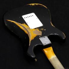 Fender Custom Shop 1960 Stratocaster Heavy Relic [Aged Black over 3-Tone Sunburst]_7