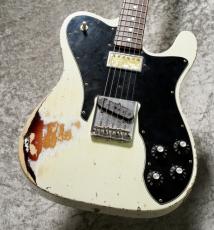 Fender Custom Shop MBS Inperial Arc 1972 Telecaster Custom by Paul Waller / Olympic White Over 3Color Sunburst