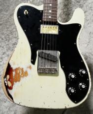 Fender Custom Shop MBS Inperial Arc 1972 Telecaster Custom by Paul Waller / Olympic White Over 3Color Sunburst_2