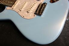 Kino frawdit 22F 3S Alder Soda Blue  【国産ハイエンド】【良音個体】【虎杢ネック】【選定品】_4