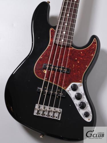 Fender Custom Shop Custom Built Custom Classic Jazz Bass V Journeyman Relic -Black- 【4.38kg】