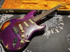 Fender Custom Shop Fender Custom Shop ’62 Stratocaster Heavy Relic / Magenta Sparkle_2