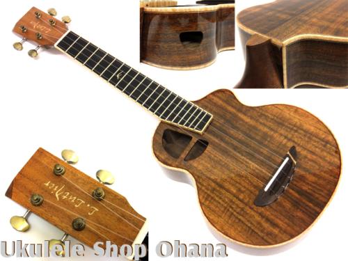 L.Luthier [Le Mini Koa/Long Neck]ソプラノロングネック カッタウェイ コア単板 サイドホール