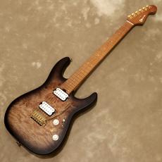 Charvel Pro-Mod DK24 HH 2PT CM Poplar Burl, Transparent Black Burst_2