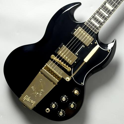 Gibson 【セカンド品】SG Standard '61 Maestro Vibrola T-Type Ebony Gold Hardware #231150124 【超軽量2.94kg】