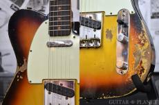 Fender Custom Shop ~Custom Collection~ 1961 Telecaster Heavy Relic -Faded/Aged Bleached 3 Color Sunburst -2025USED!!_8