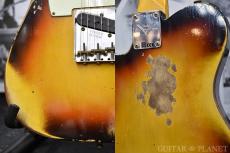 Fender Custom Shop ~Custom Collection~ 1961 Telecaster Heavy Relic -Faded/Aged Bleached 3 Color Sunburst -2025USED!!_9