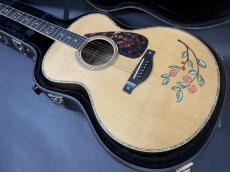 YAMAHA LJ-36KM HANA / 南こうせつ Signature Model・Medium Jumbo Body・Engelmann Spruce Top (A.E.R)・ Indian Rosewood Side and Back・Ebony Fingerboard and Bridge・桜 Inlay “ ざくろの花 “ Painting【With Original Case】2009年製　_3