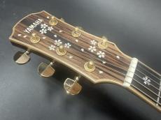 YAMAHA LJ-36KM HANA / 南こうせつ Signature Model・Medium Jumbo Body・Engelmann Spruce Top (A.E.R)・ Indian Rosewood Side and Back・Ebony Fingerboard and Bridge・桜 Inlay “ ざくろの花 “ Painting【With Original Case】2009年製　_8