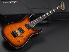 Jackson MJ Series Dinky DK Flame Maple Ebony Fingerboard ~Amber Burst~_2