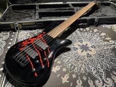 Spector  LG5ALEXBKDP Legend 5 Alex Webster Solid Black Gloss with Drip Pattern_2
